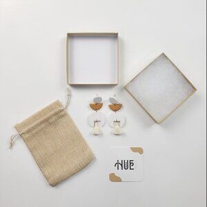 HueClay Co. Kimmie Polymer Clay Handmade Bohemian Earrings